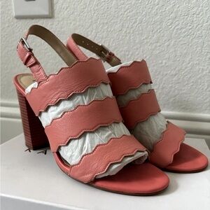 Katy Perry, amelia soft tumble leather Pop Pink, block heal, size 10M sandals